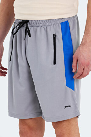 Slazenger RAKESH IN Erkek Cepli Fıtness Gri Şort