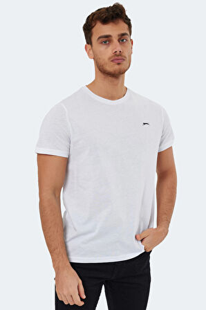 Slazenger ROSALVA Erkek T-Shirt Beyaz