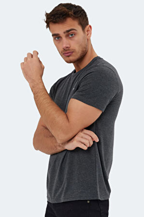 Slazenger ROSALVA Erkek  Koyu Gri Tişört