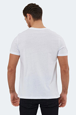 Slazenger RIVALDO Erkek T-Shirt Beyaz