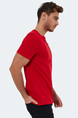 Slazenger RIVALDO Erkek V Yaka Kırmızı Tişört