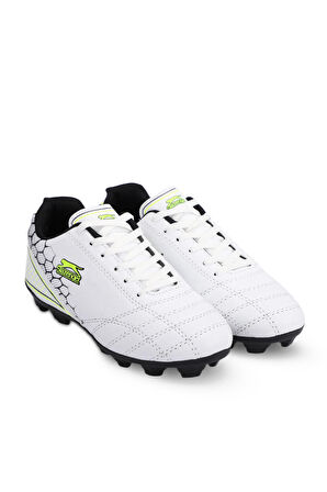 Slazenger DANGER I KRP Futbol Erkek Çocuk Krampon Ayakkabı Beyaz / Yeşil