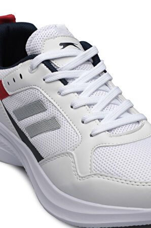 Slazenger ZAYN Sneaker Erkek Ayakkabı Beyaz / Lacivert / Kırmızı