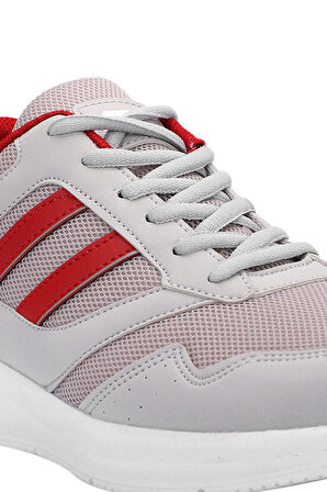 Slazenger OMIROS I Erkek  Gri / Kırmızı Koşu & Yürüyüş Spor Ayakkabısı