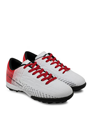 Slazenger SCORE I HS Çocuk Halı Saha Beyaz / Kırmızı Futbol Ayakkabısı