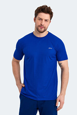 Slazenger SENATO Erkek T-Shirt Saks Mavi