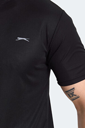 Slazenger SENATO I Erkek  Siyah Tişört
