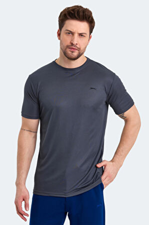 Slazenger SENATO Erkek T-Shirt Koyu Gri