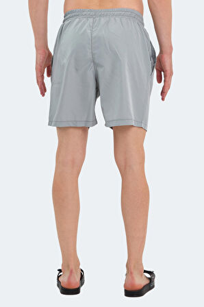 Slazenger RATING KTN Erkek Cepli Deniz Şortu Gri Mayo