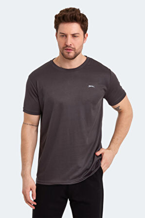 Slazenger ODALIS Erkek T-Shirt Koyu Gri