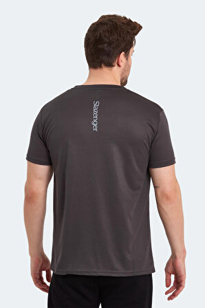 Slazenger ODALIS Erkek T-Shirt Koyu Gri