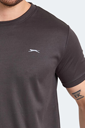 Slazenger ODALIS Erkek T-Shirt Koyu Gri