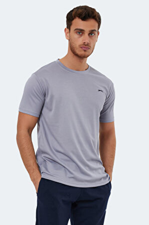 Slazenger REPUBLIC Erkek T-Shirt Açık Gri