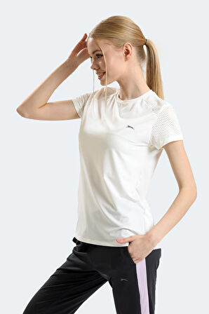 Slazenger RAIL Kadın T-Shirt Ekru