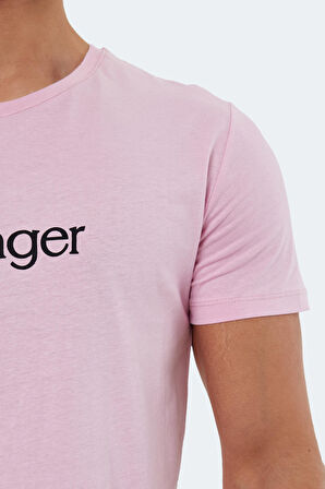 Slazenger SABE Erkek T-Shirt Açık Pembe