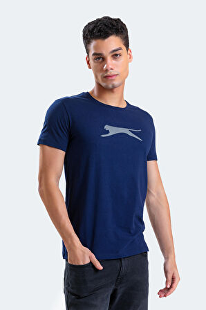 Slazenger SECTOR I Erkek Baskılı Lacivert Tişört