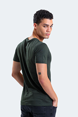 Slazenger SECTOR I Erkek Baskılı Haki Tişört
