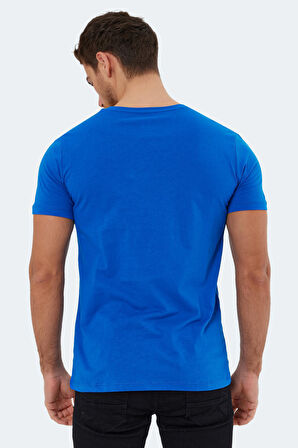 Slazenger SECTOR Erkek T-Shirt Saks Mavi