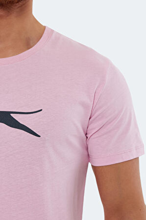 Slazenger SECTOR Erkek T-Shirt Açık Pembe