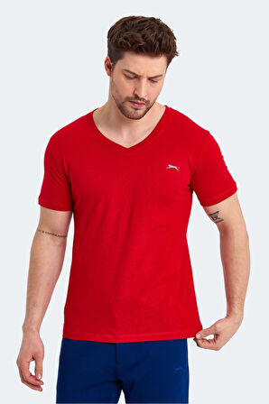 Slazenger SARGON KTN Erkek T-Shirt Kırmızı