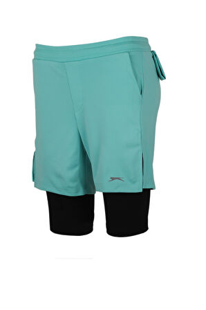 Slazenger SABLE K IN Kadın Taytlı Turkuaz Şort