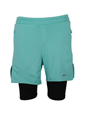 Slazenger SABLE K IN Kadın Taytlı Turkuaz Şort