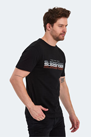 Slazenger PALLU I Erkek  Siyah Tişört