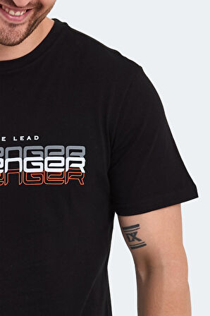 Slazenger PALLU I Erkek  Siyah Tişört