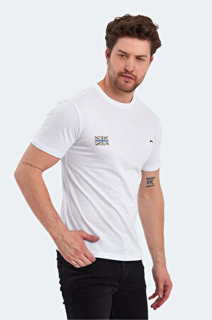 Slazenger PACET Erkek Kısa Kol T-Shirt Beyaz