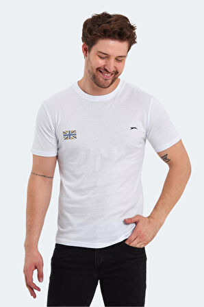 Slazenger PACET Erkek Kısa Kol T-Shirt Beyaz