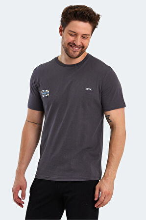 Slazenger PACET Erkek Kısa Kol T-Shirt Koyu Gri