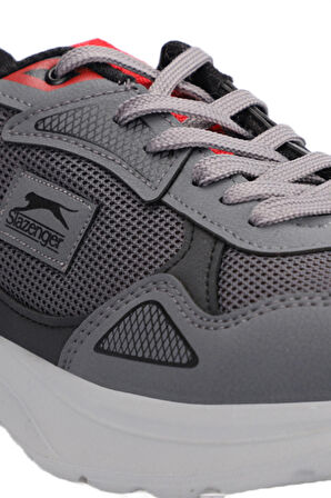 Slazenger GAIN GA Sneaker Erkek Ayakkabı Koyu Gri / Siyah
