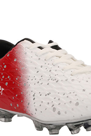 Slazenger HANIA KRP Çocuk Halı Saha Beyaz / Kırmızı Futbol Ayakkabısı