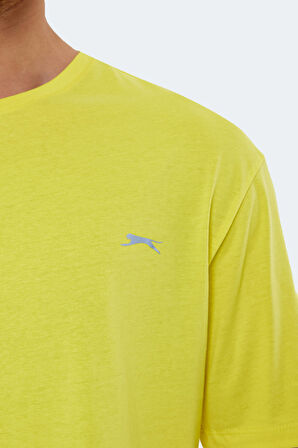 Slazenger KAISER IN Oversize Erkek Oversıze Sarı Tişört