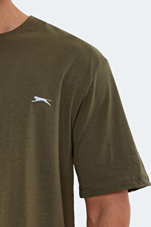 Slazenger KAISER IN Oversize Erkek Oversıze Haki Tişört