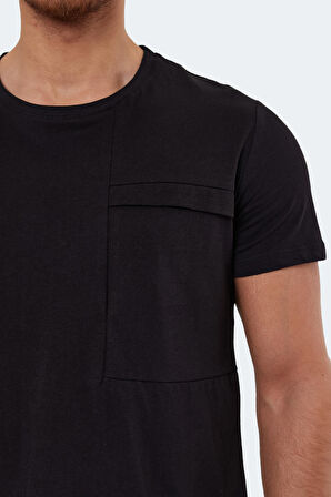 Slazenger KAURI IN Erkek  Siyah Tişört