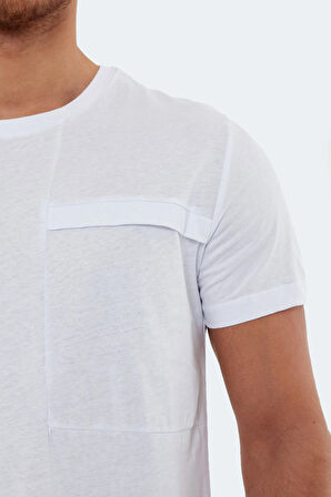 Slazenger KAURI IN Erkek  Beyaz Tişört
