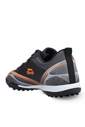 Slazenger MARCELL HS Erkek Halı Saha Siyah / Turuncu Futbol Ayakkabısı