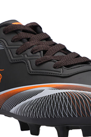 Slazenger MARCELL KRP Erkek Halı Saha Siyah / Turuncu Futbol Ayakkabısı