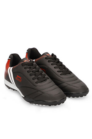 Slazenger MARK HS Futbol Erkek Halı Saha Ayakkabı Siyah / Beyaz / Kırmızı
