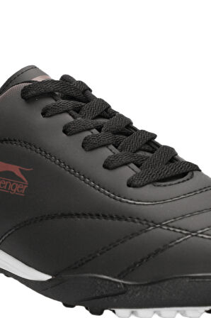 Slazenger MARK HS Futbol Erkek Halı Saha Ayakkabı Siyah / Beyaz / Kırmızı