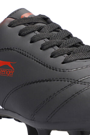Slazenger MARK KRP Erkek Halı Saha Siyah / Beyaz / Kırmızı Futbol Ayakkabısı
