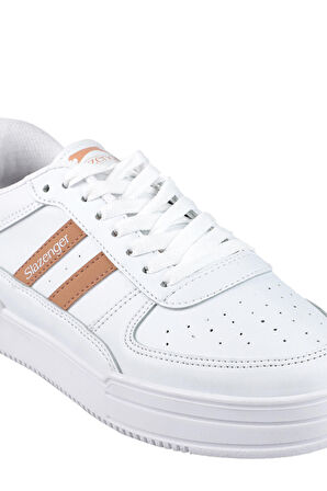 Slazenger CAMP IN Sneaker Kadın Ayakkabı Beyaz / Somon