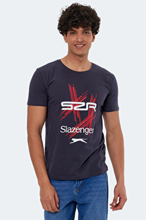 Slazenger KASUR Erkek Kısa Kol T-Shirt Antrasit