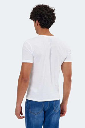 Slazenger KATONS Erkek  Beyaz Tişört