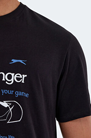 Slazenger KARNEN OVER Erkek Kısa Kol T-Shirt Siyah