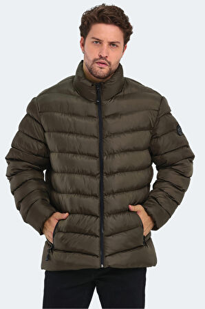 Slazenger HEAR IN Erkek Şişme Haki Mont & Kaban