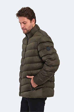 Slazenger HEAR IN Erkek Şişme Haki Mont & Kaban