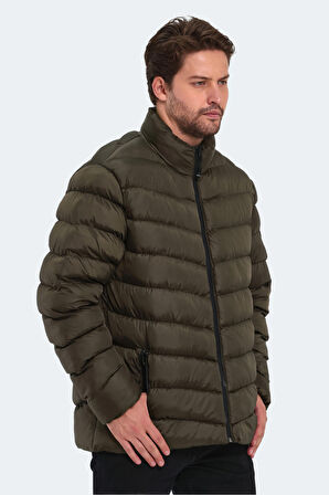 Slazenger HEAR IN Erkek Şişme Haki Mont & Kaban