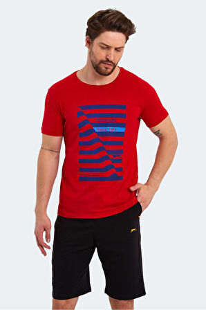 Slazenger KATELL Erkek Kısa Kol T-Shirt Kırmızı